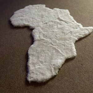 White Faux Fur Area Rug